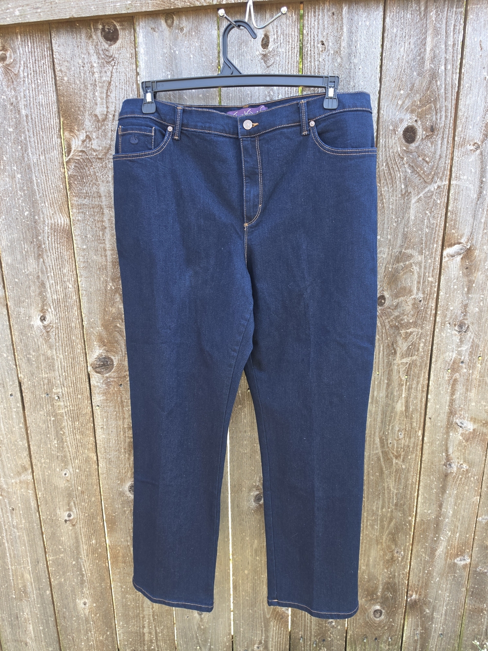 Gloria Vanderbilt Amanda Flawless Flex Jeans Women's Size 18 Short Dark Wash NWT